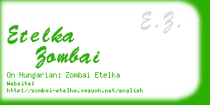 etelka zombai business card